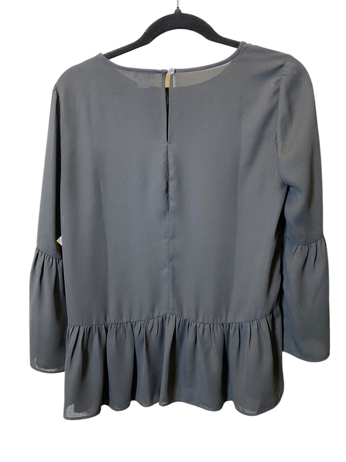 Top 3/4 Sleeve By J. Crew In Black, Size: Xs