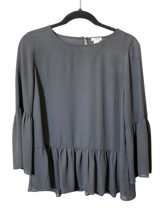 Top 3/4 Sleeve By J. Crew In Black, Size: Xs