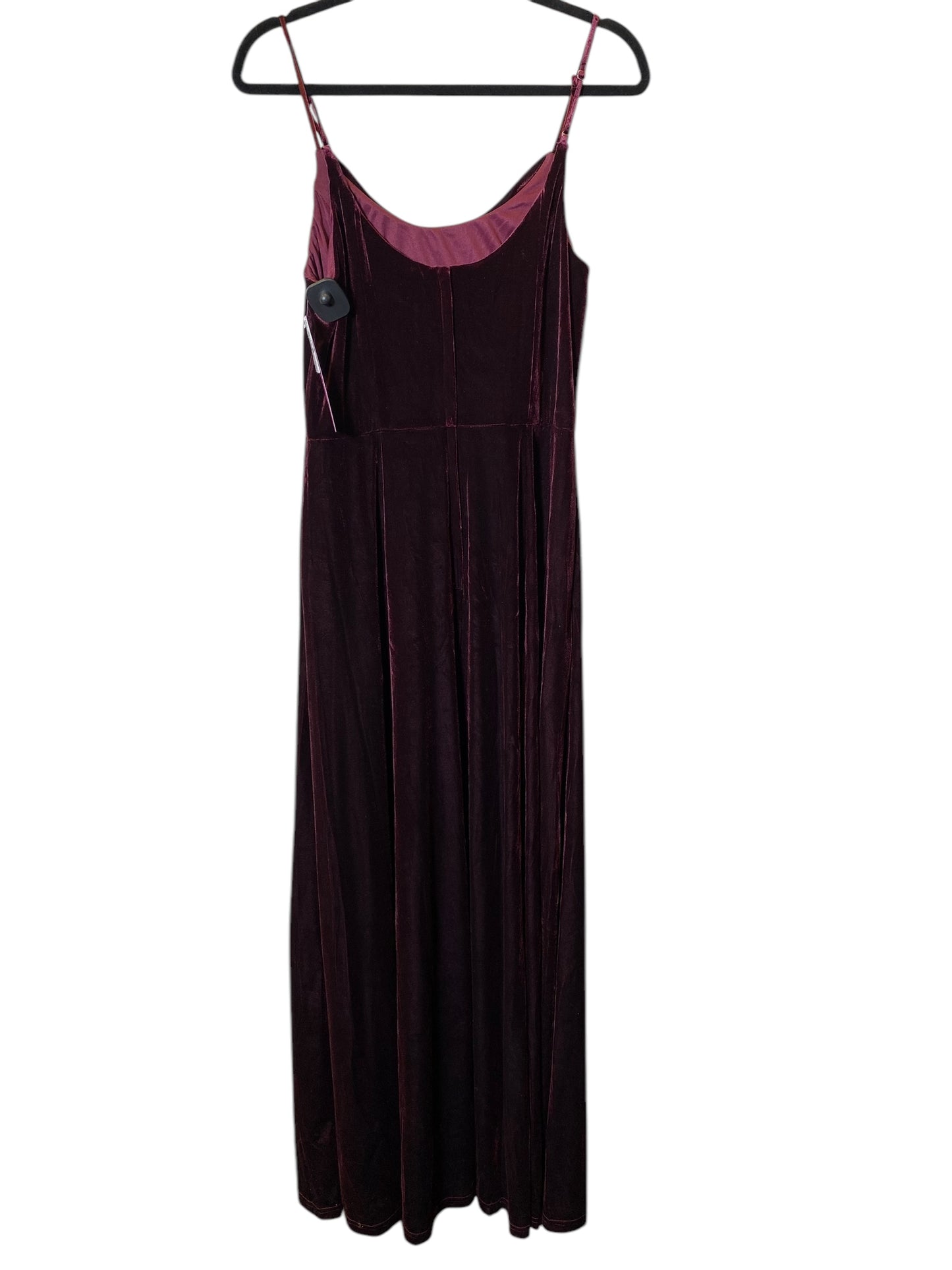 Dress Party Long By Clothes Mentor In Maroon, Size: 12