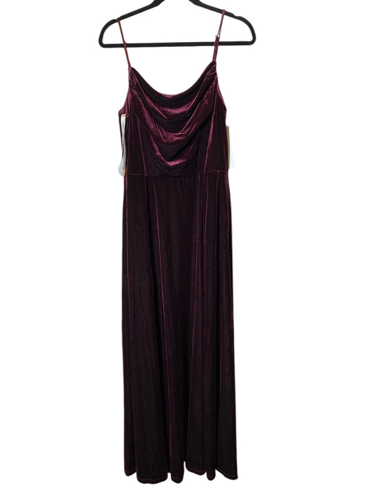 Dress Party Long By Clothes Mentor In Maroon, Size: 12