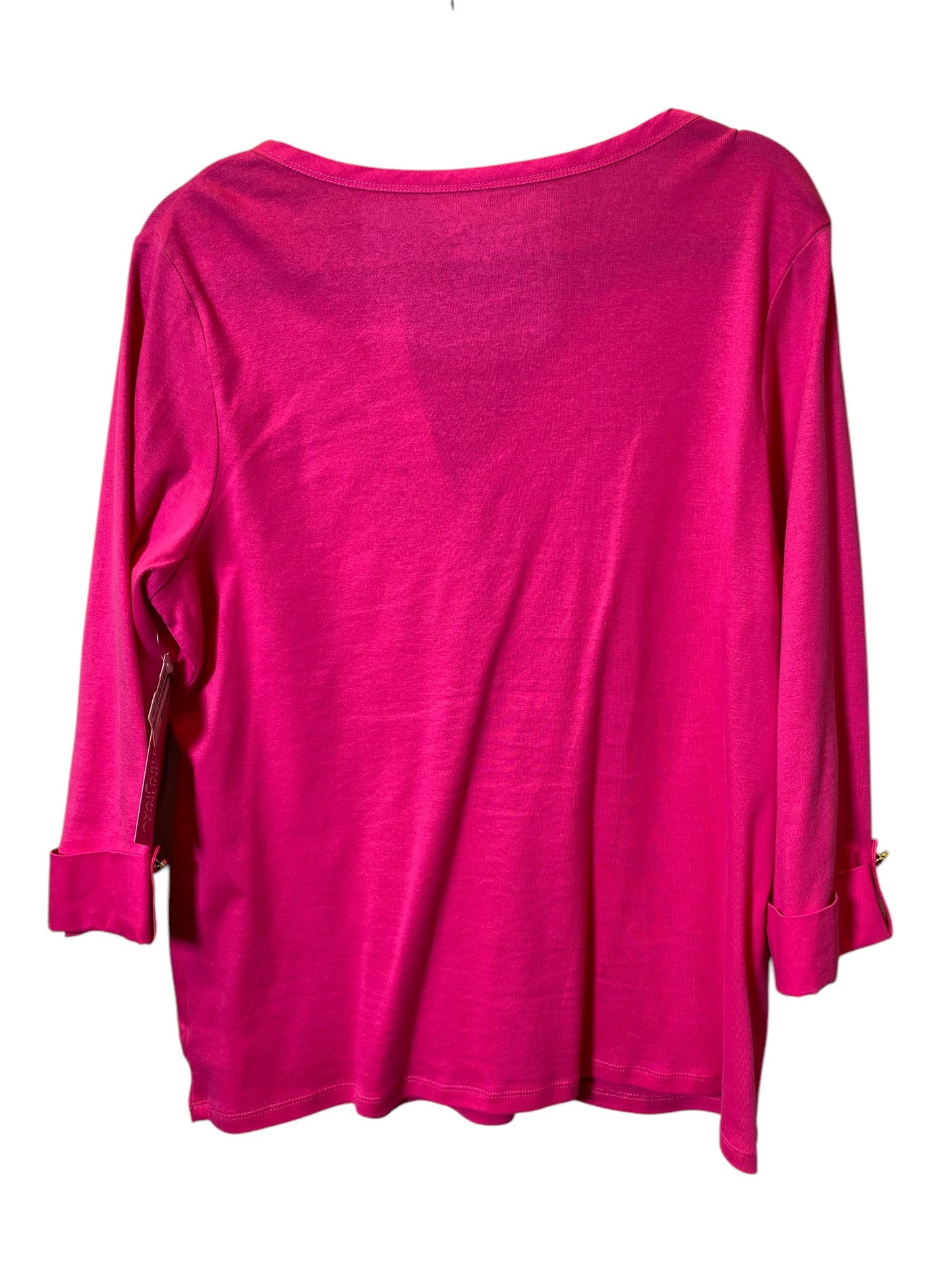 Top Long Sleeve By Clothes Mentor In Pink, Size: 1x