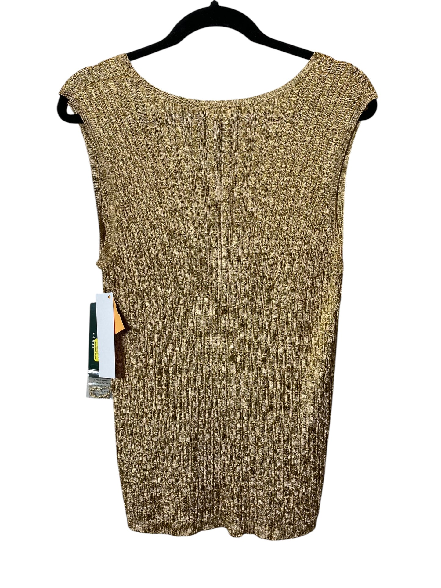 Top Sleeveless By Ralph Lauren In Gold, Size: 1x