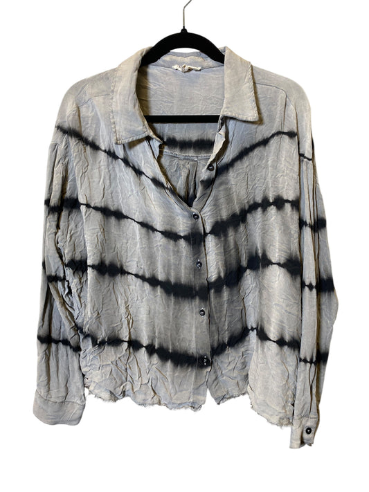 Blouse Long Sleeve By Ee Some In Tie Dye Print, Size: M