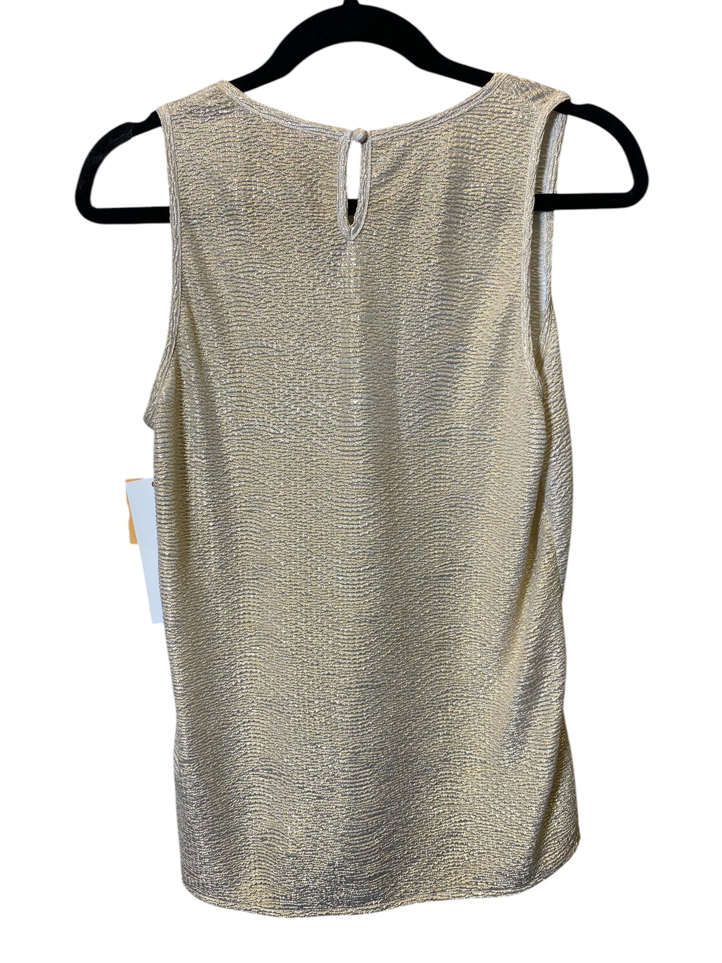 Top Sleeveless By Worthington In Gold, Size: S