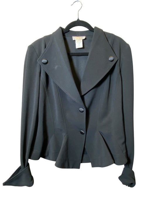 Blazer By Clothes Mentor In Black, Size: 16