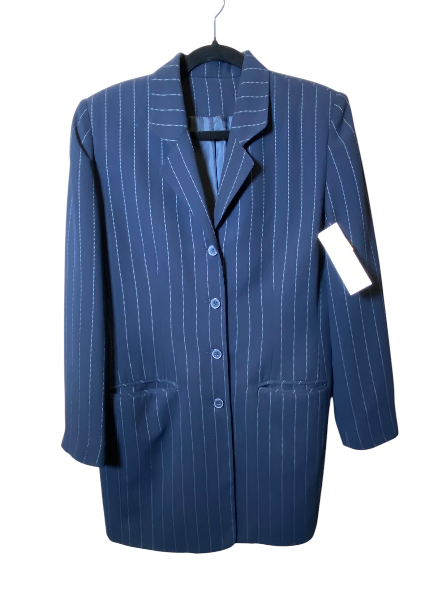 Blazer By Clothes Mentor In Striped Pattern, Size: 14