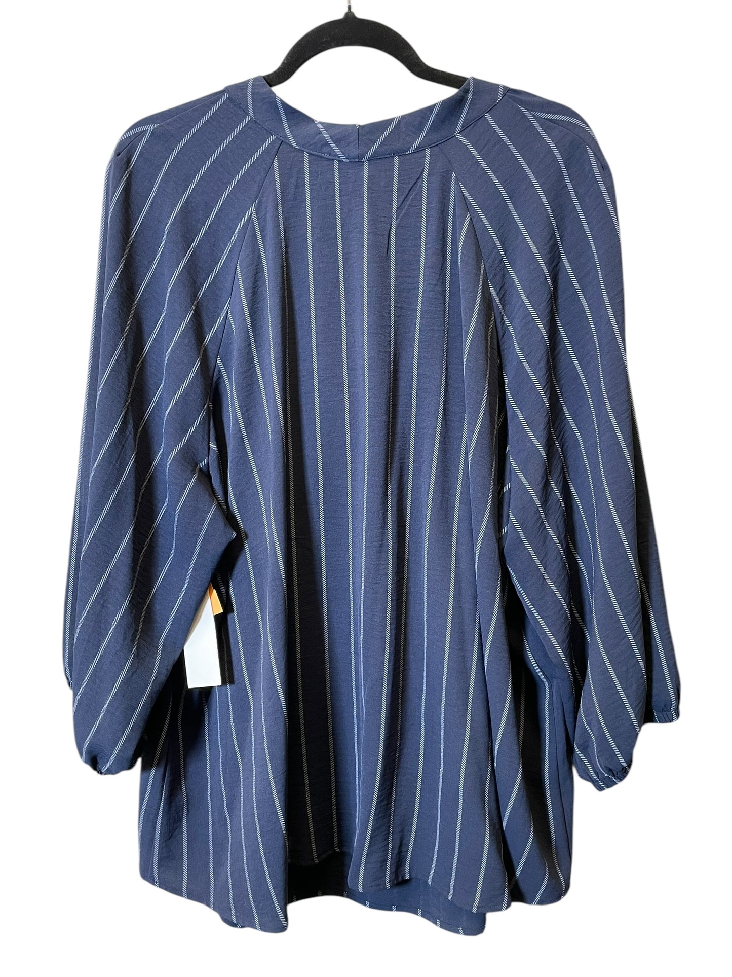 Top 3/4 Sleeve By Clothes Mentor In Striped Pattern, Size: 3x