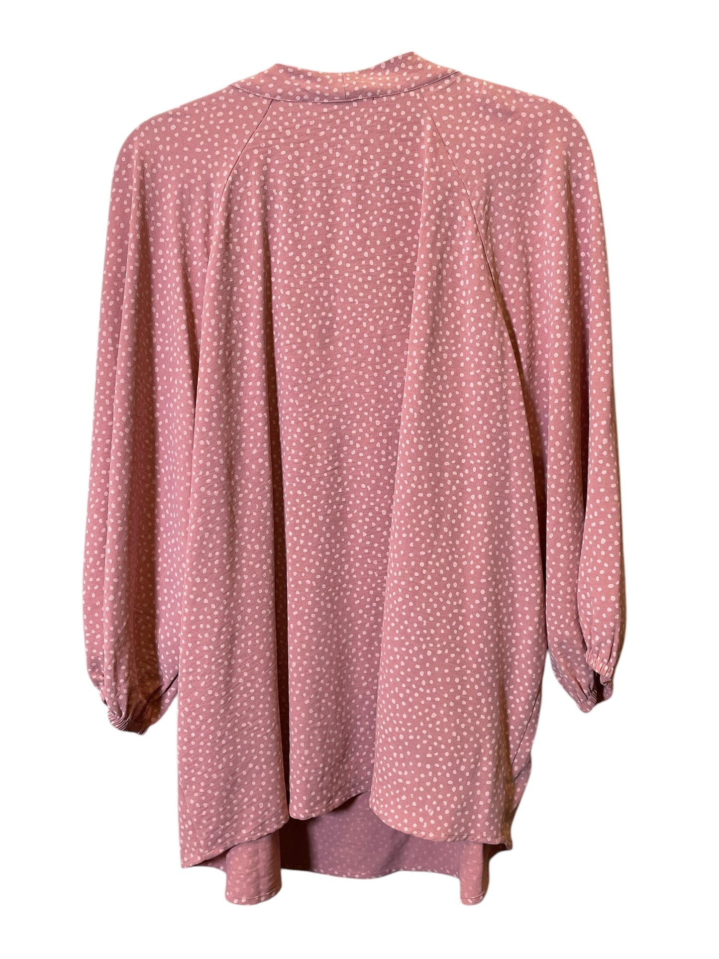 Top 3/4 Sleeve By Clothes Mentor In Pink, Size: 2x