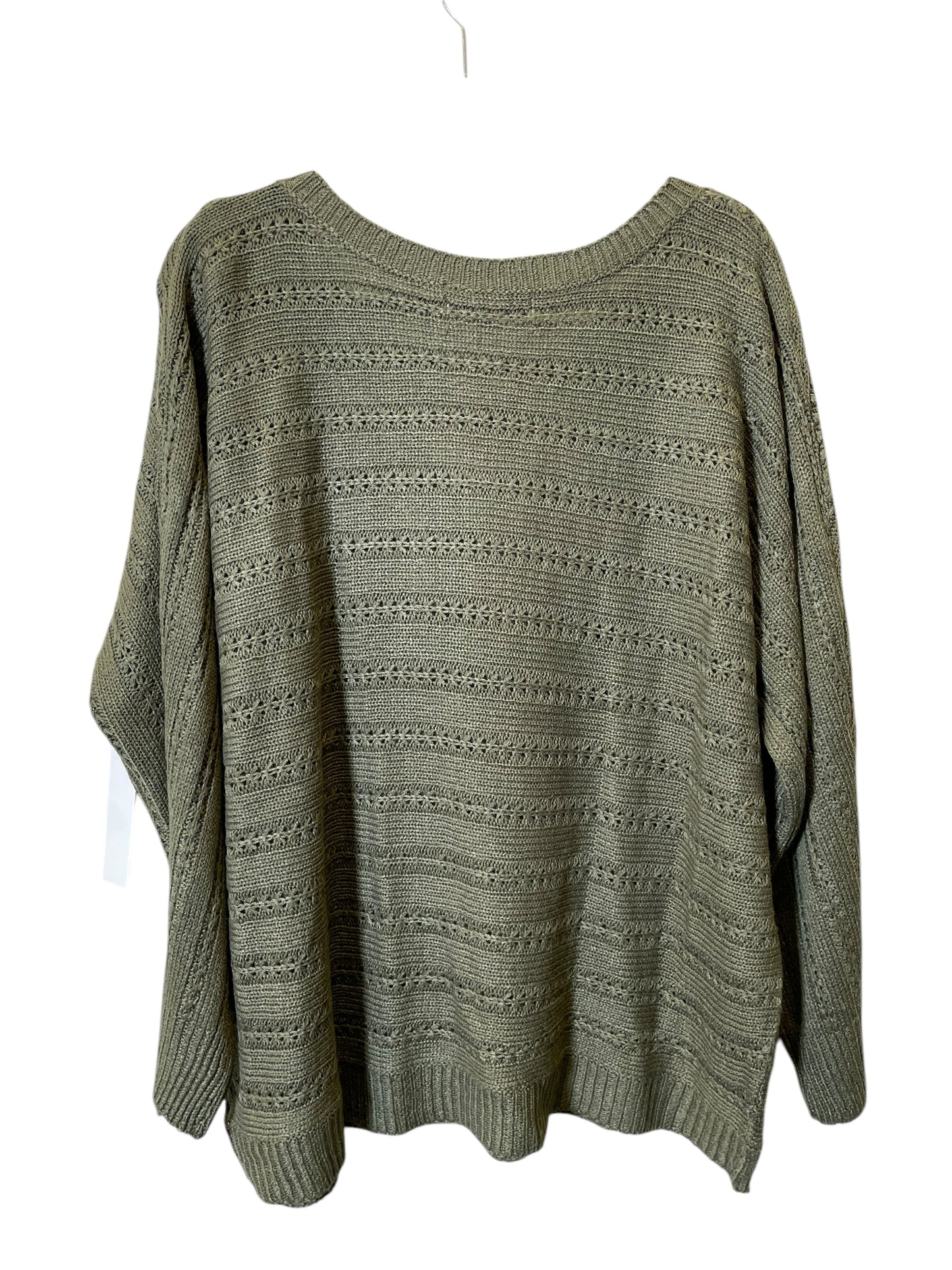 Sweater By Clothes Mentor In Green, Size: 2x