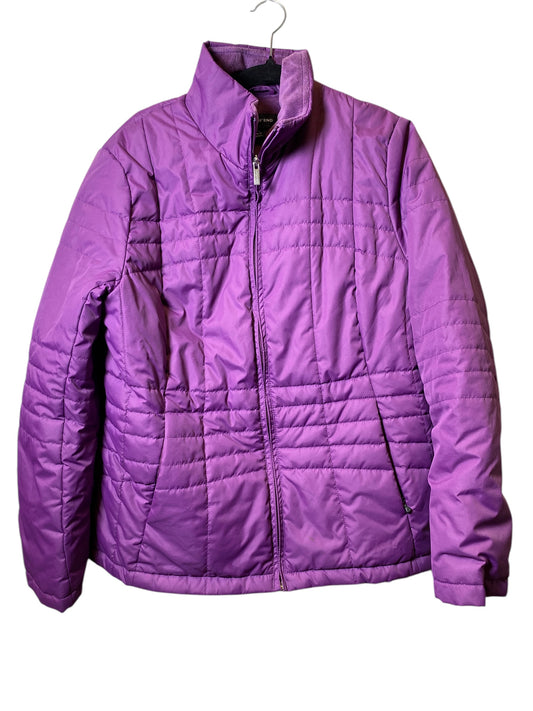 Jacket Puffer & Quilted By Lands End In Purple, Size: L