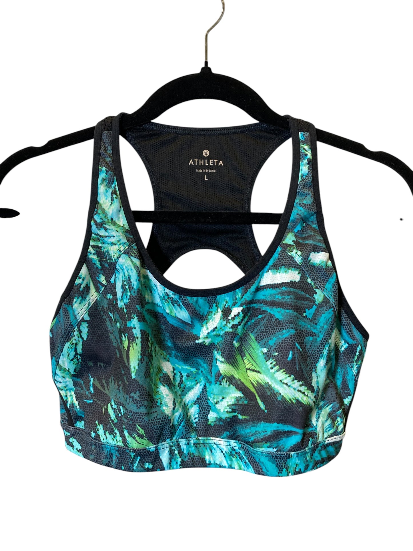 Athletic Bra By Athleta In Multi-colored, Size: L