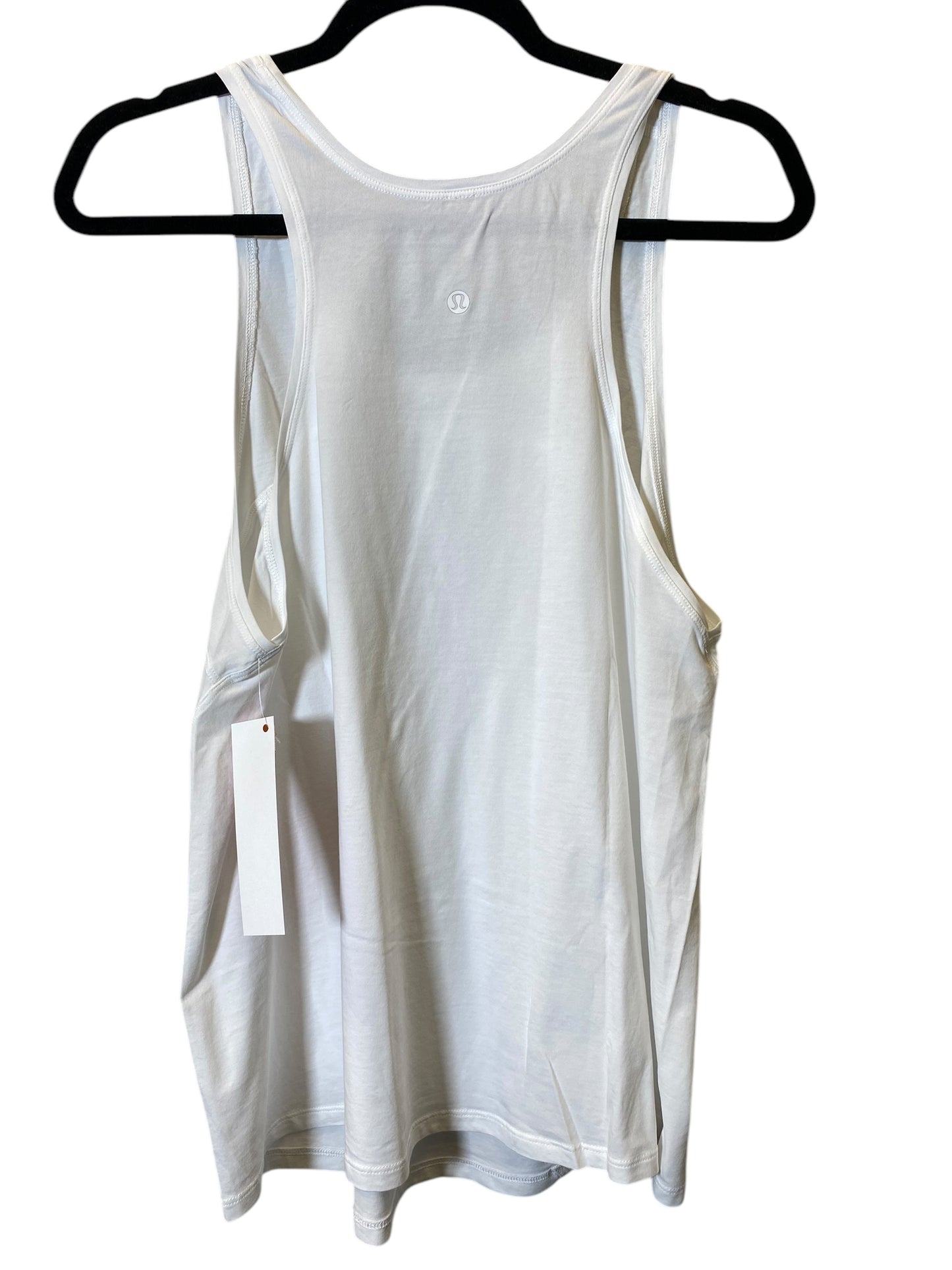 Athletic Tank Top By Lululemon In White, Size: L