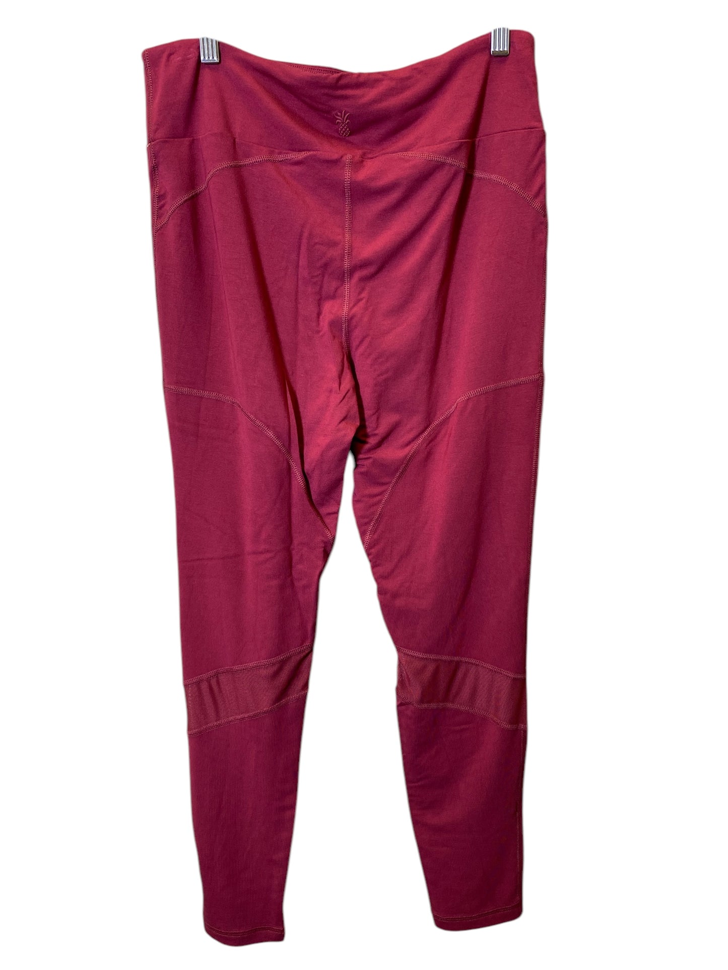 Athletic Leggings By Clothes Mentor In Maroon, Size: L