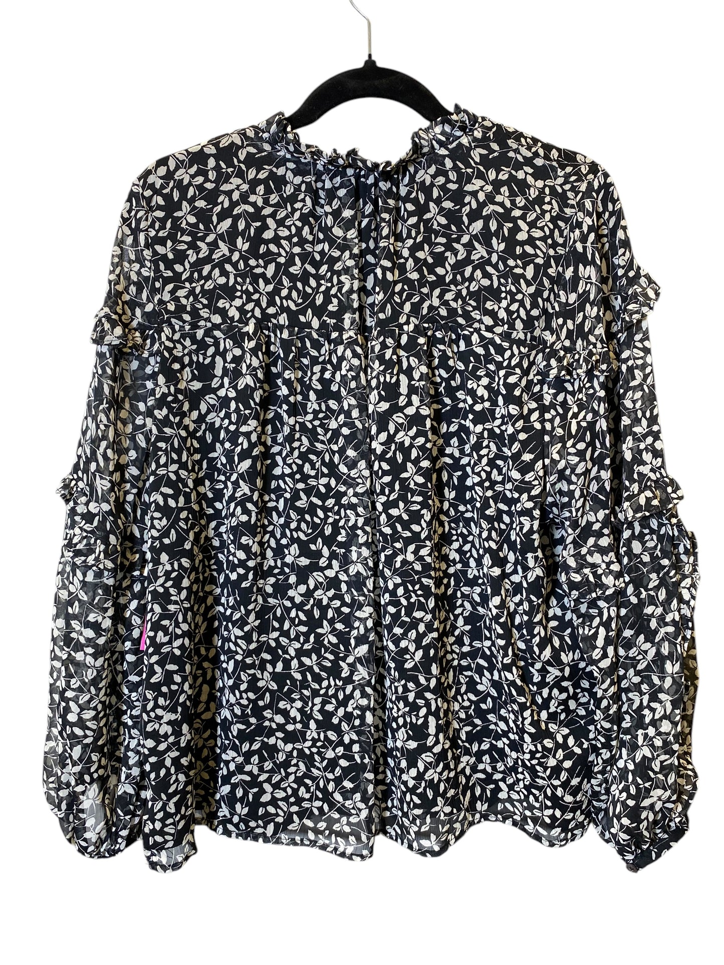 Top Long Sleeve By Vince Camuto In Floral Print, Size: Xl