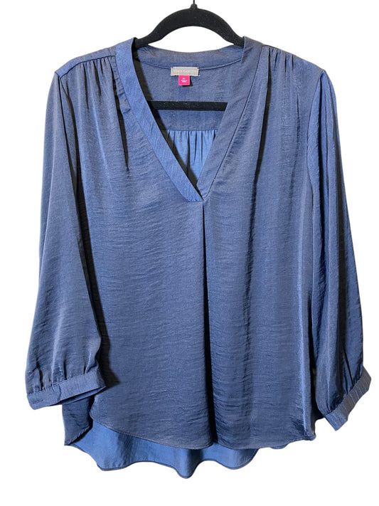 Top 3/4 Sleeve By Vince Camuto In Navy, Size: Xl