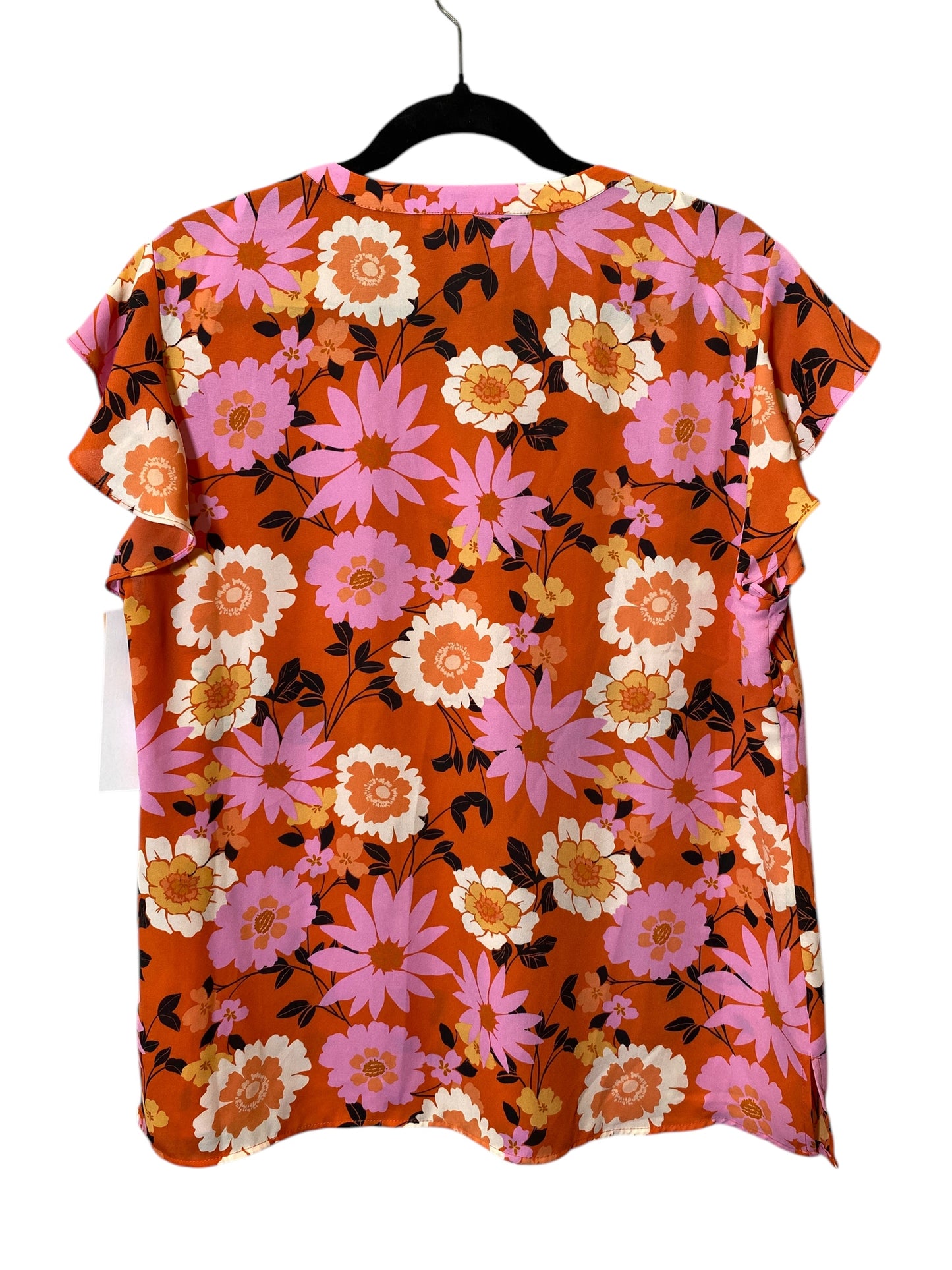 Top Short Sleeve By Dr2 In Floral Print, Size: L