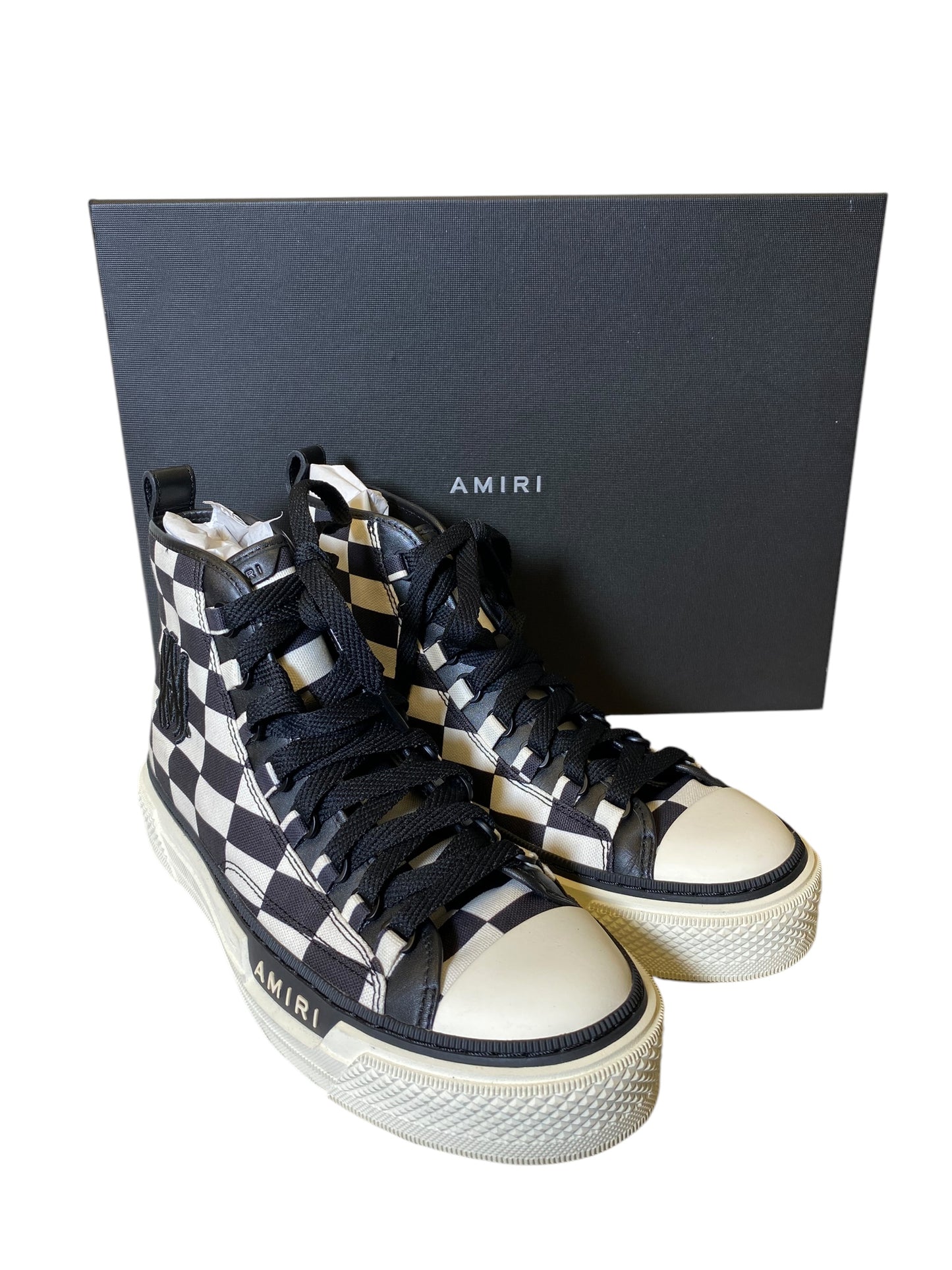 Shoes Designer By Amiri In Black & White, Size: 10.5