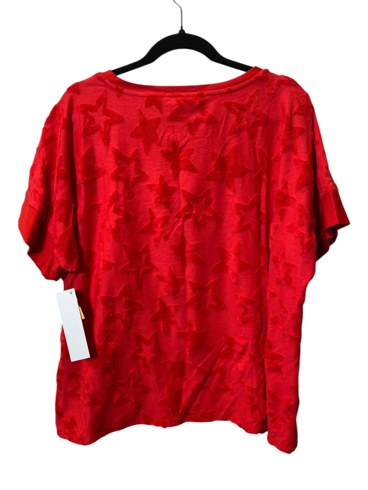 Top Short Sleeve By Chicos In Red, Size: Xl