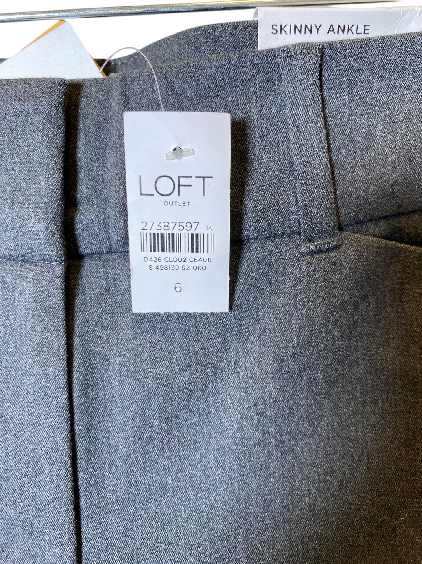 Pants Cropped By Loft In Grey, Size: 6