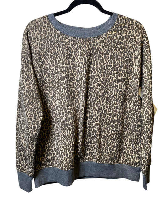 Top Long Sleeve By Splendid In Animal Print, Size: M