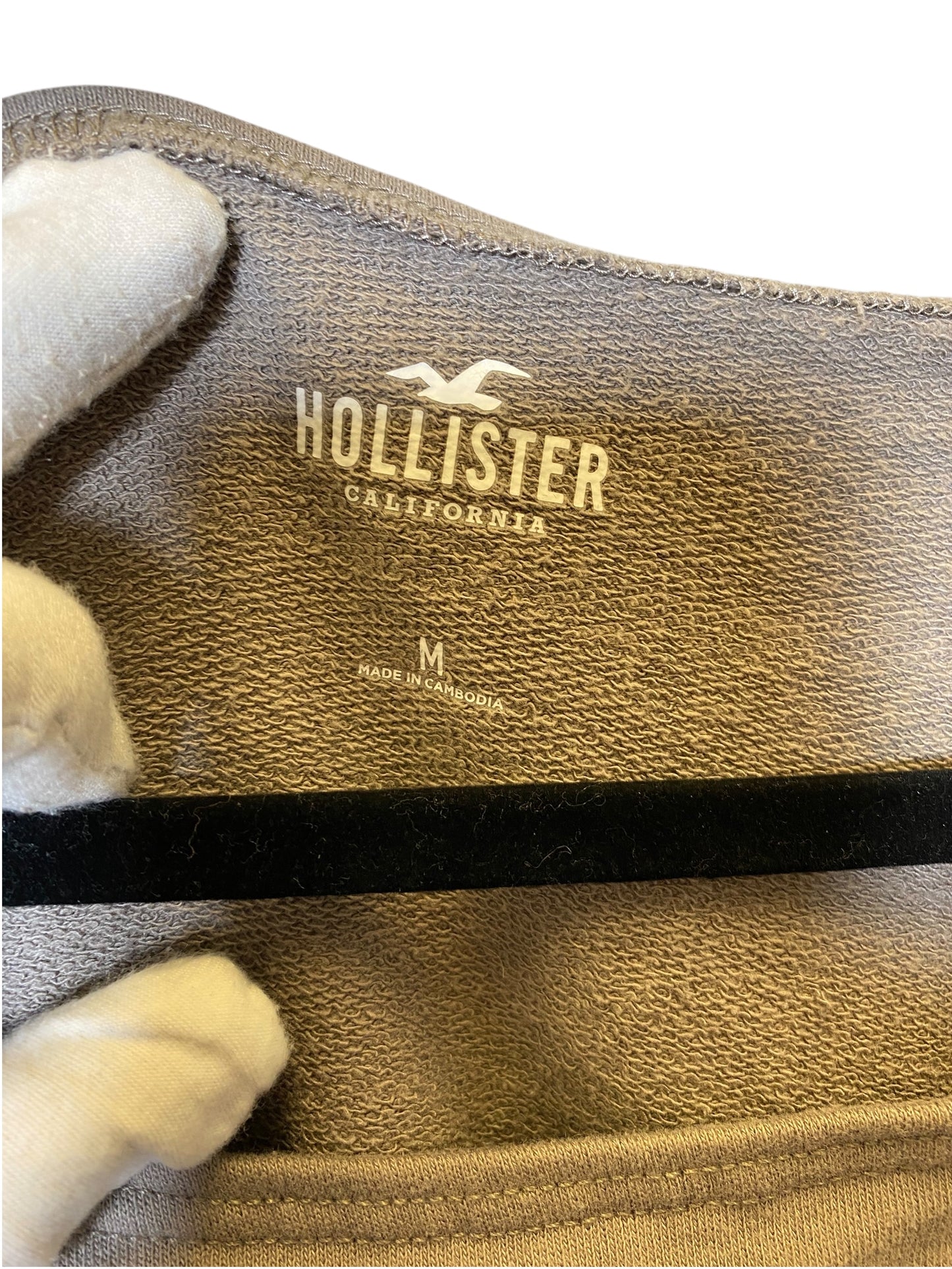 Top Long Sleeve By Hollister In Brown, Size: M