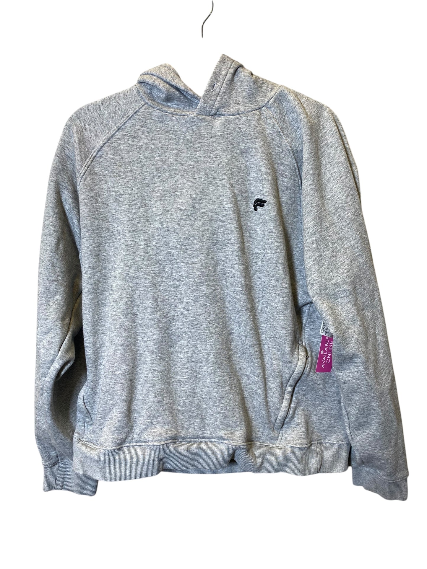 Sweatshirt Hoodie By Fabletics In Grey, Size: M