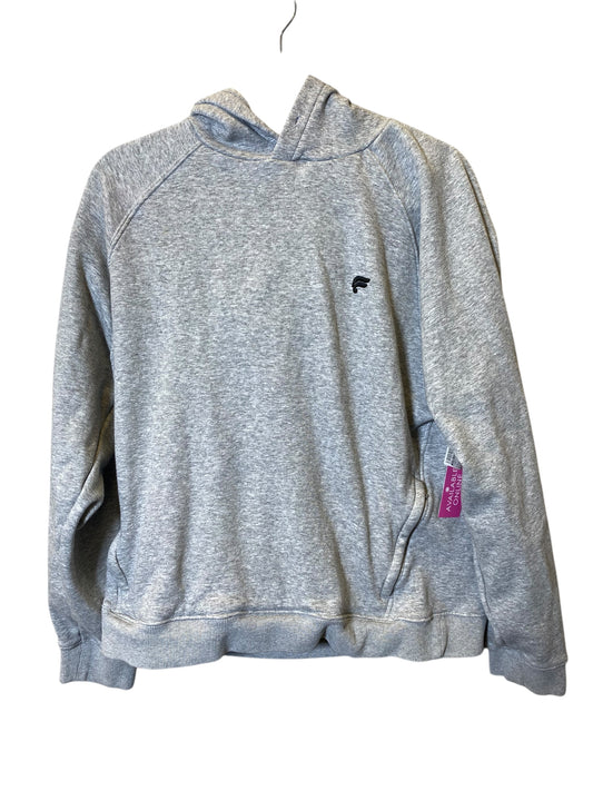 Sweatshirt Hoodie By Fabletics In Grey, Size: M