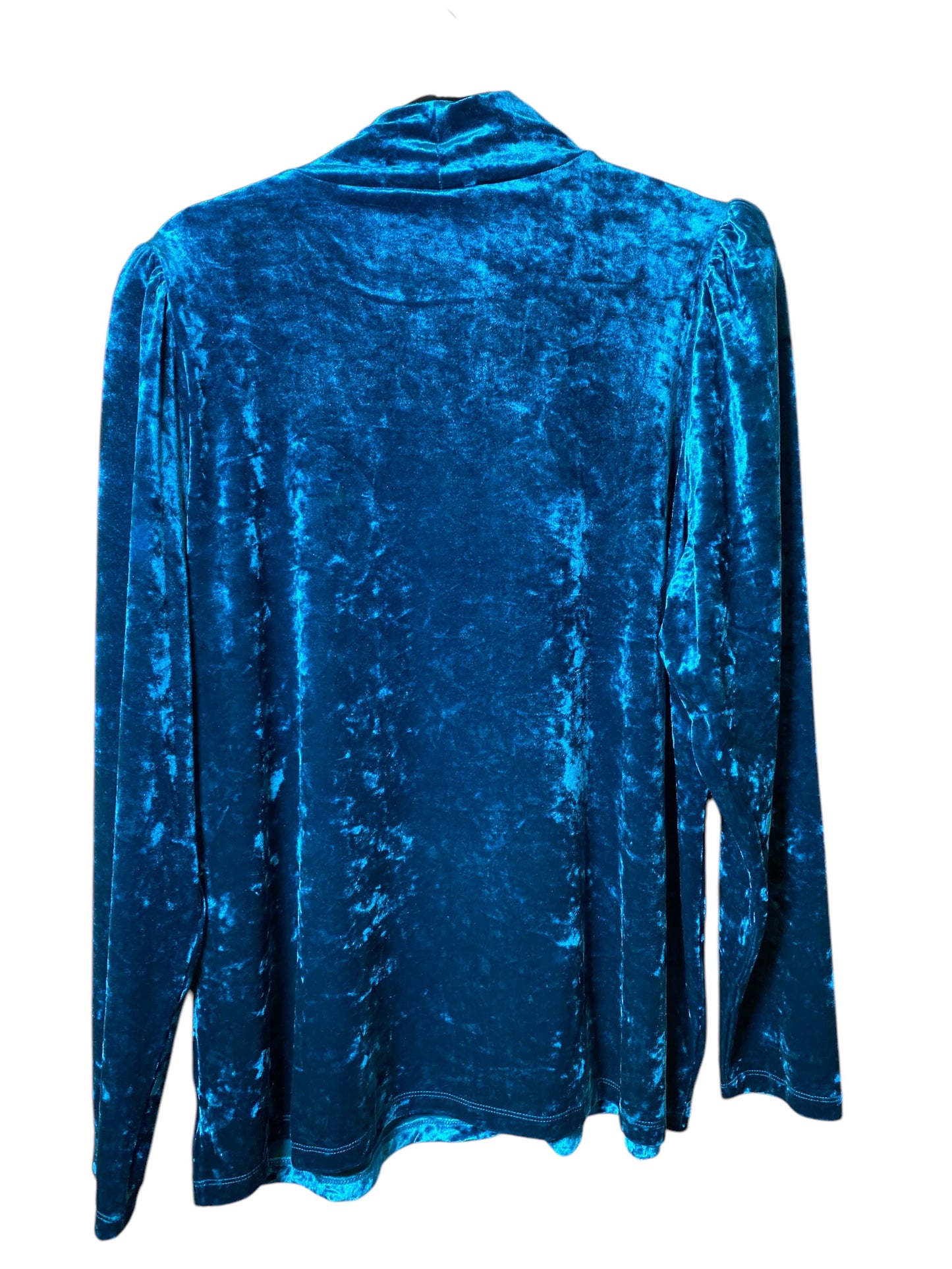 Top Long Sleeve By Clothes Mentor In Blue, Size: 1x