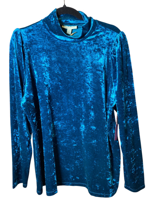 Top Long Sleeve By Clothes Mentor In Blue, Size: 1x