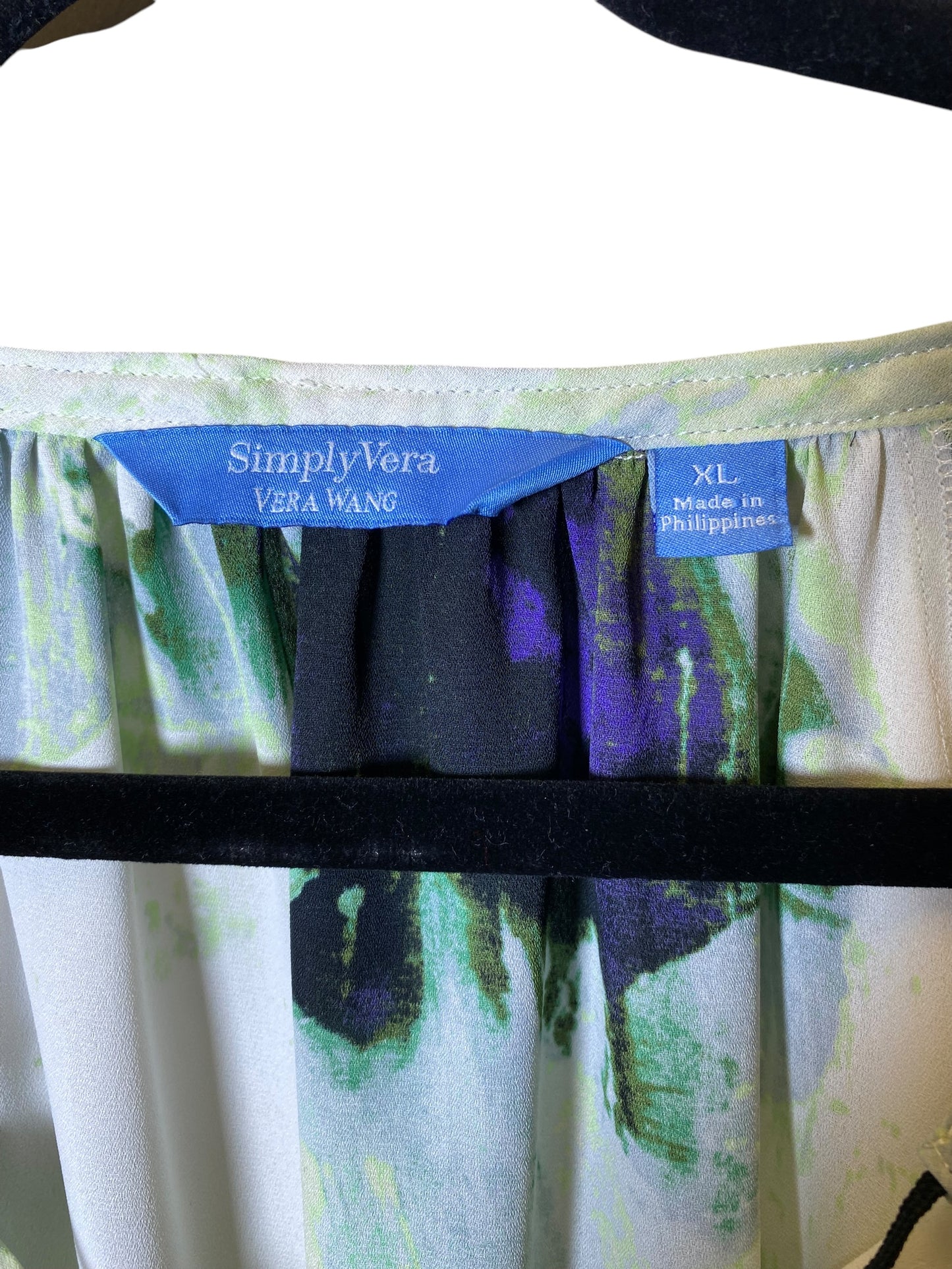 Top Long Sleeve By Simply Vera In Multi-colored, Size: Xl