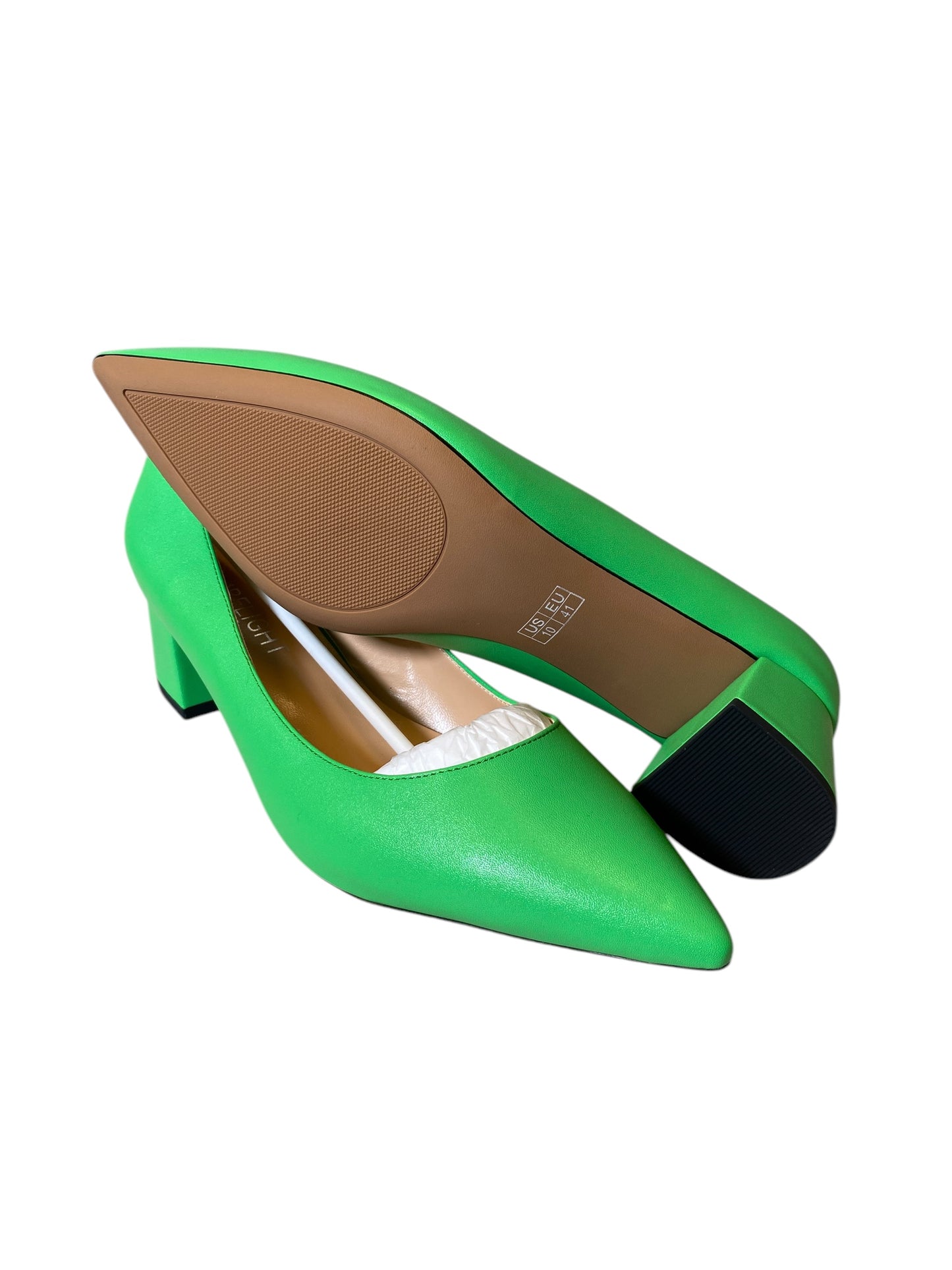 Shoes Heels Block By Clothes Mentor In Green, Size: 10