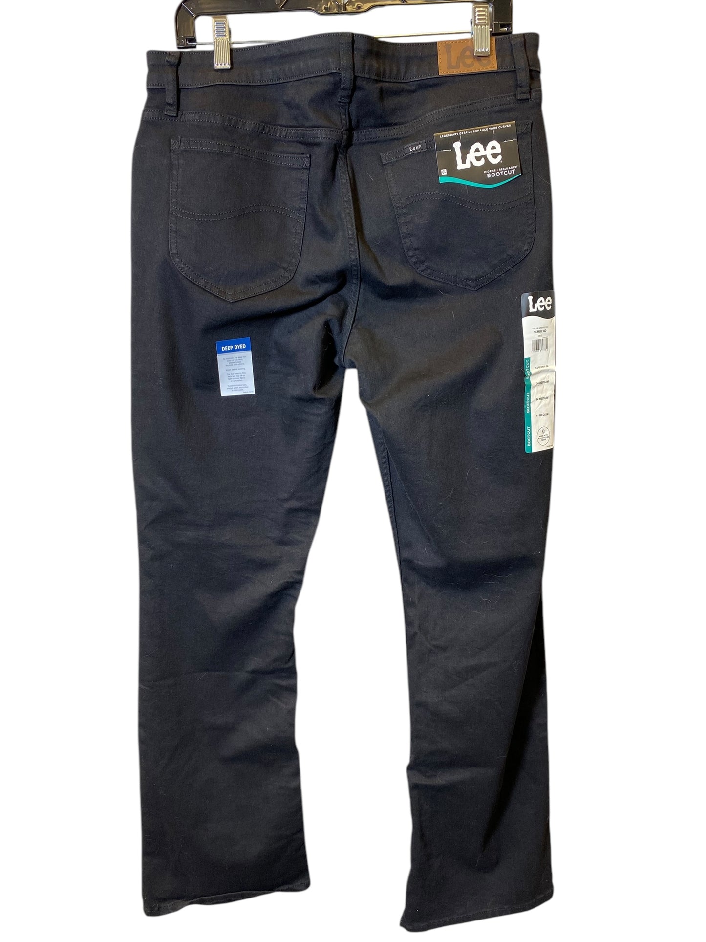 Jeans Boot Cut By Lee In Black, Size: 14