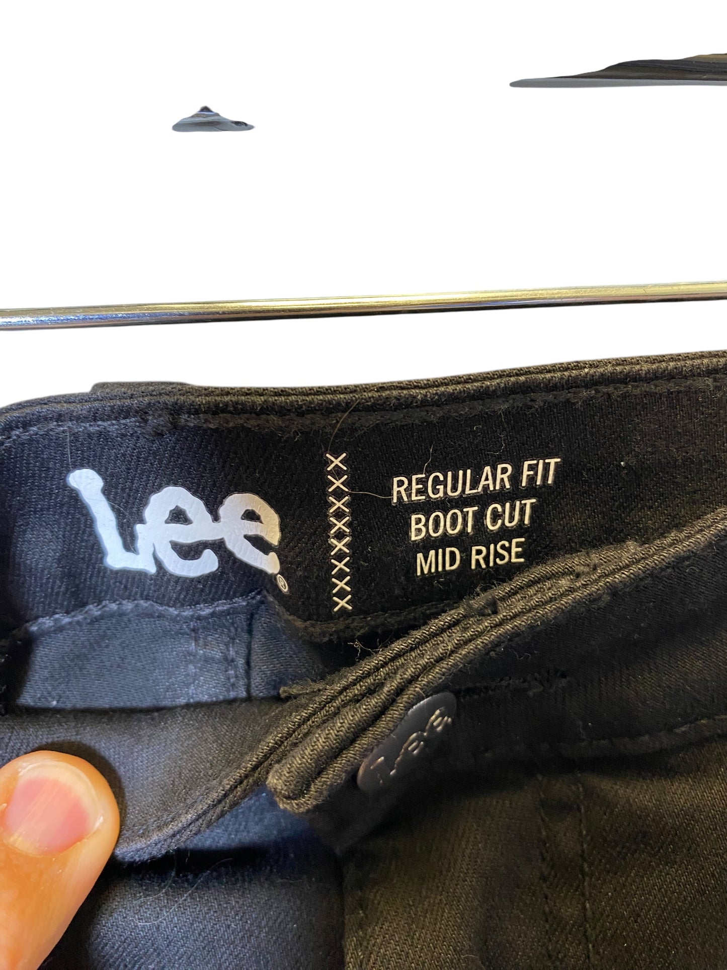 Jeans Boot Cut By Lee In Black, Size: 14