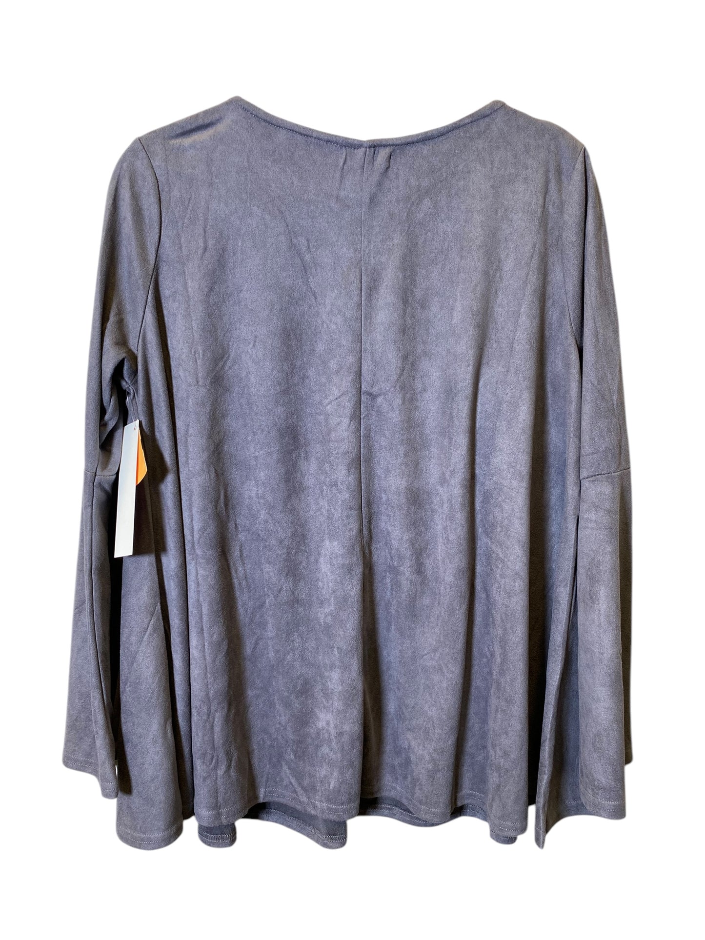 Top Long Sleeve By Clothes Mentor In Grey, Size: Xl