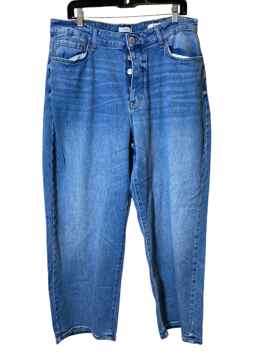 Jeans Wide Leg By Forever 21 In Blue, Size: 16