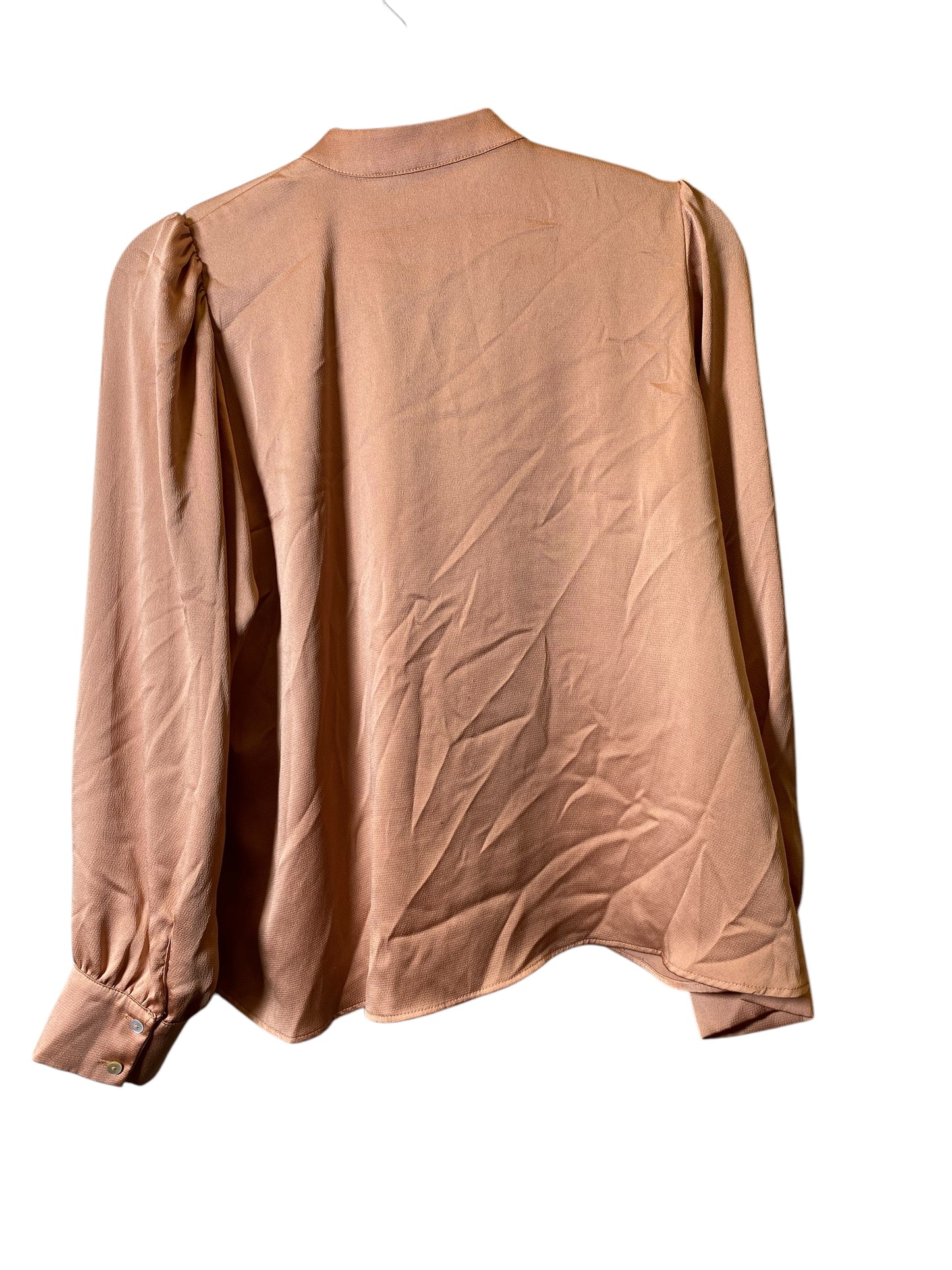 Top Long Sleeve By Zara In Bronze, Size: S