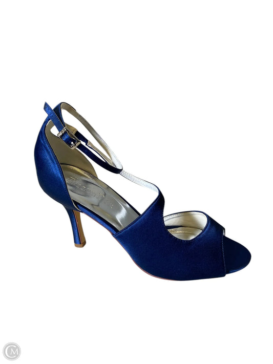 Sandals Heels Stiletto By Clothes Mentor In Navy, Size: 9