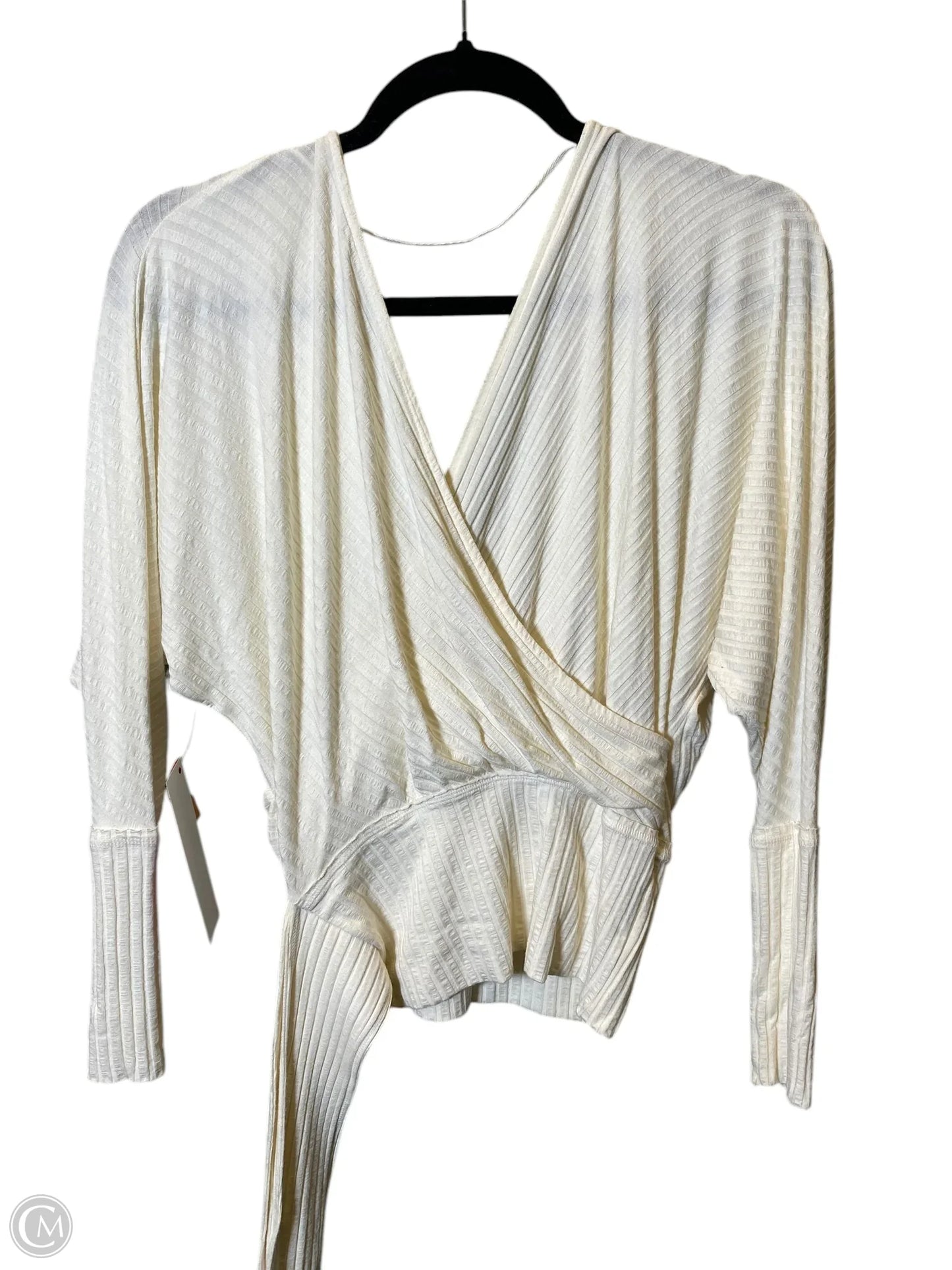 Top Long Sleeve By We The Free In Cream, Size: Xs