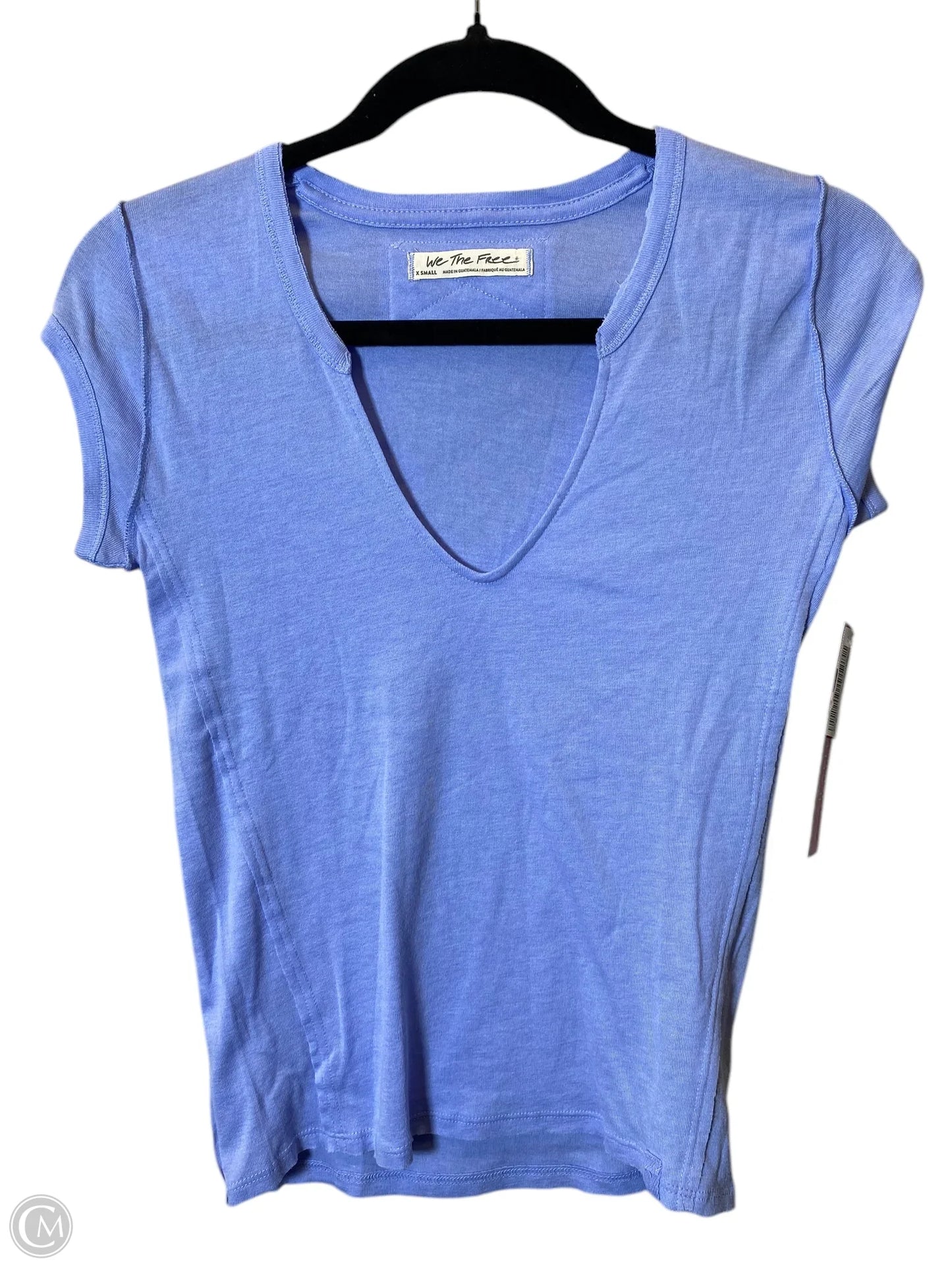 Top Short Sleeve By We The Free In Blue, Size: Xs