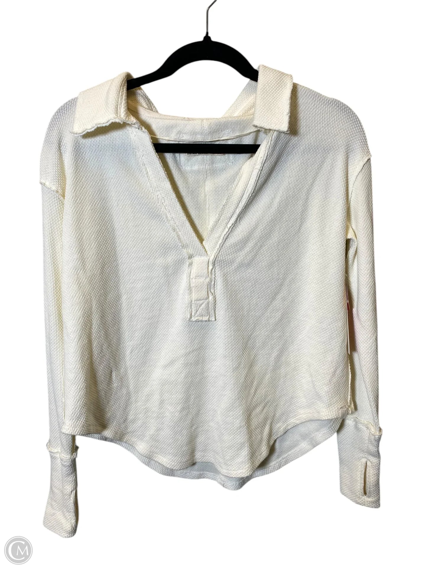 Top Long Sleeve By We The Free In Cream, Size: Xs