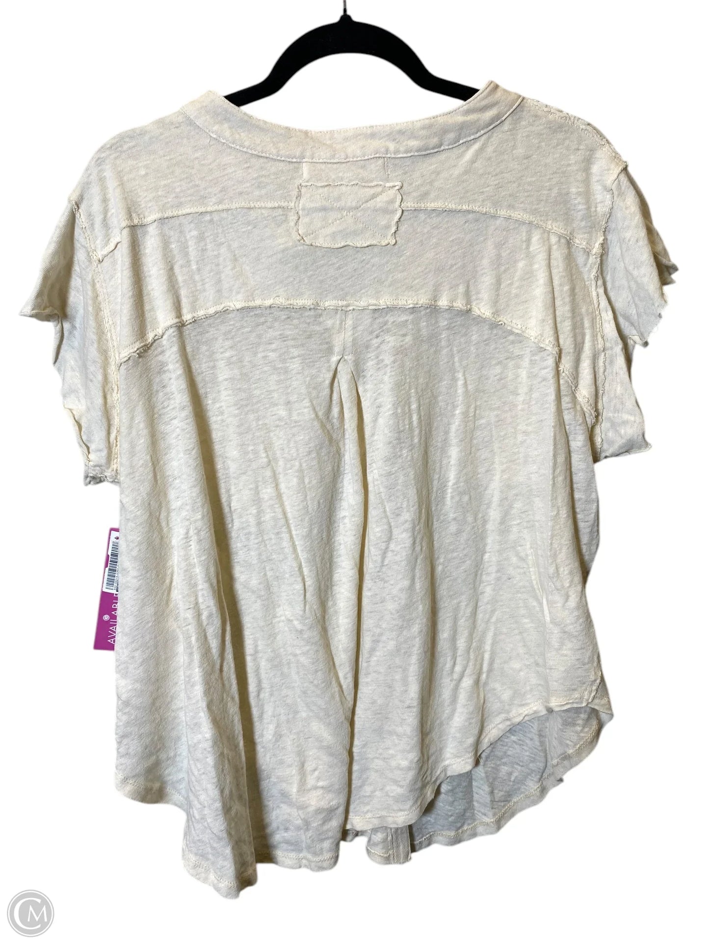 Top Short Sleeve By We The Free In Cream, Size: S