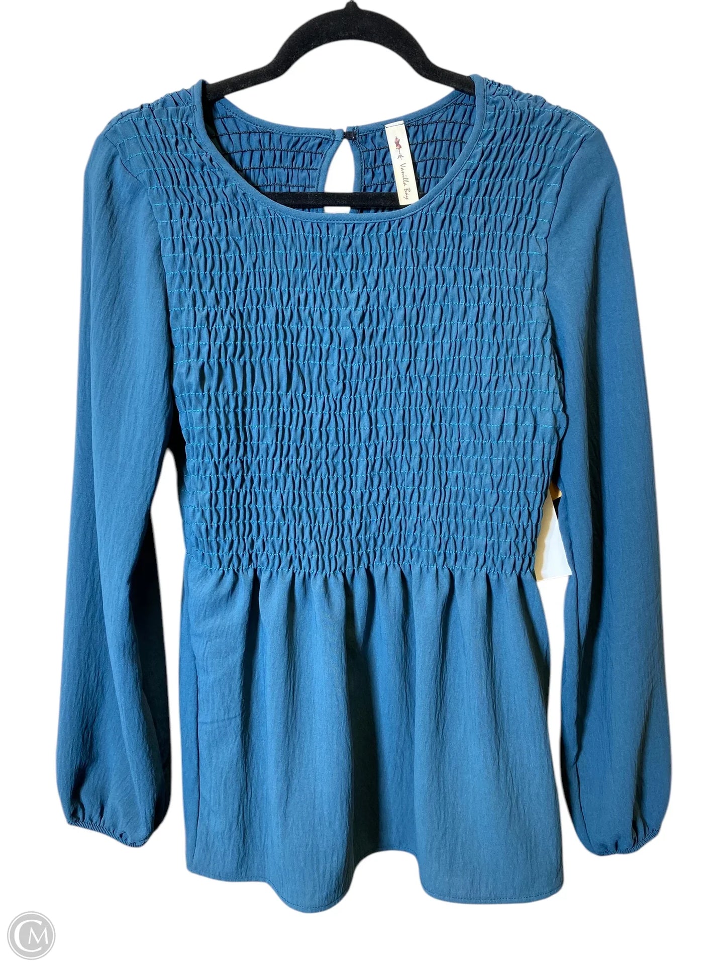 Top Long Sleeve By Vanilla Bay In Blue, Size: S