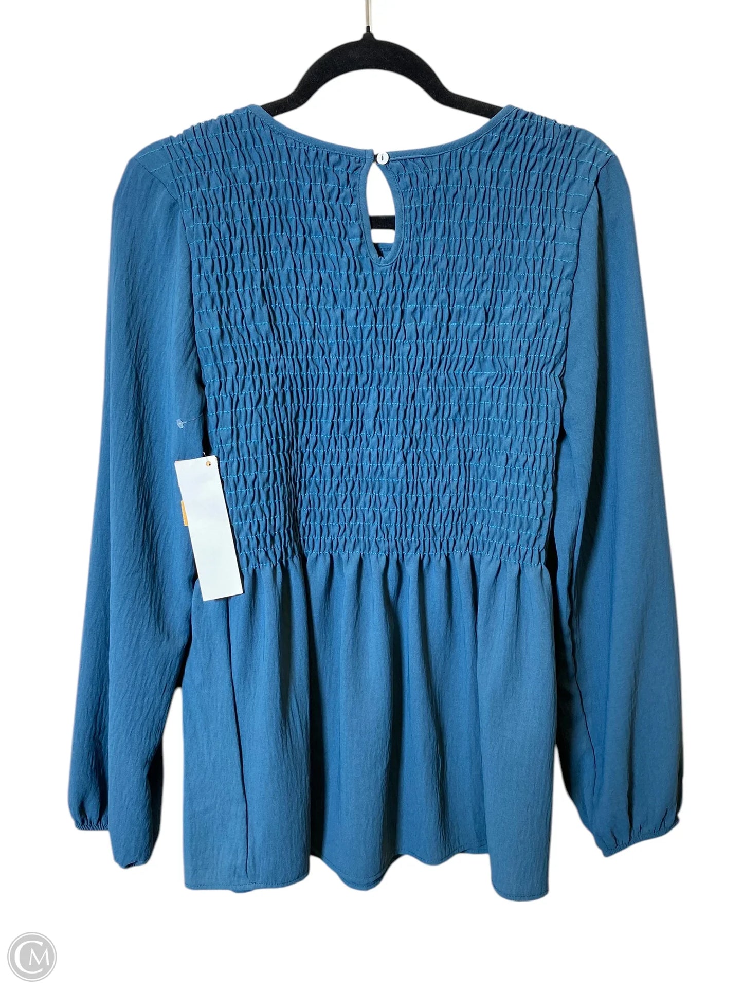 Top Long Sleeve By Vanilla Bay In Blue, Size: S