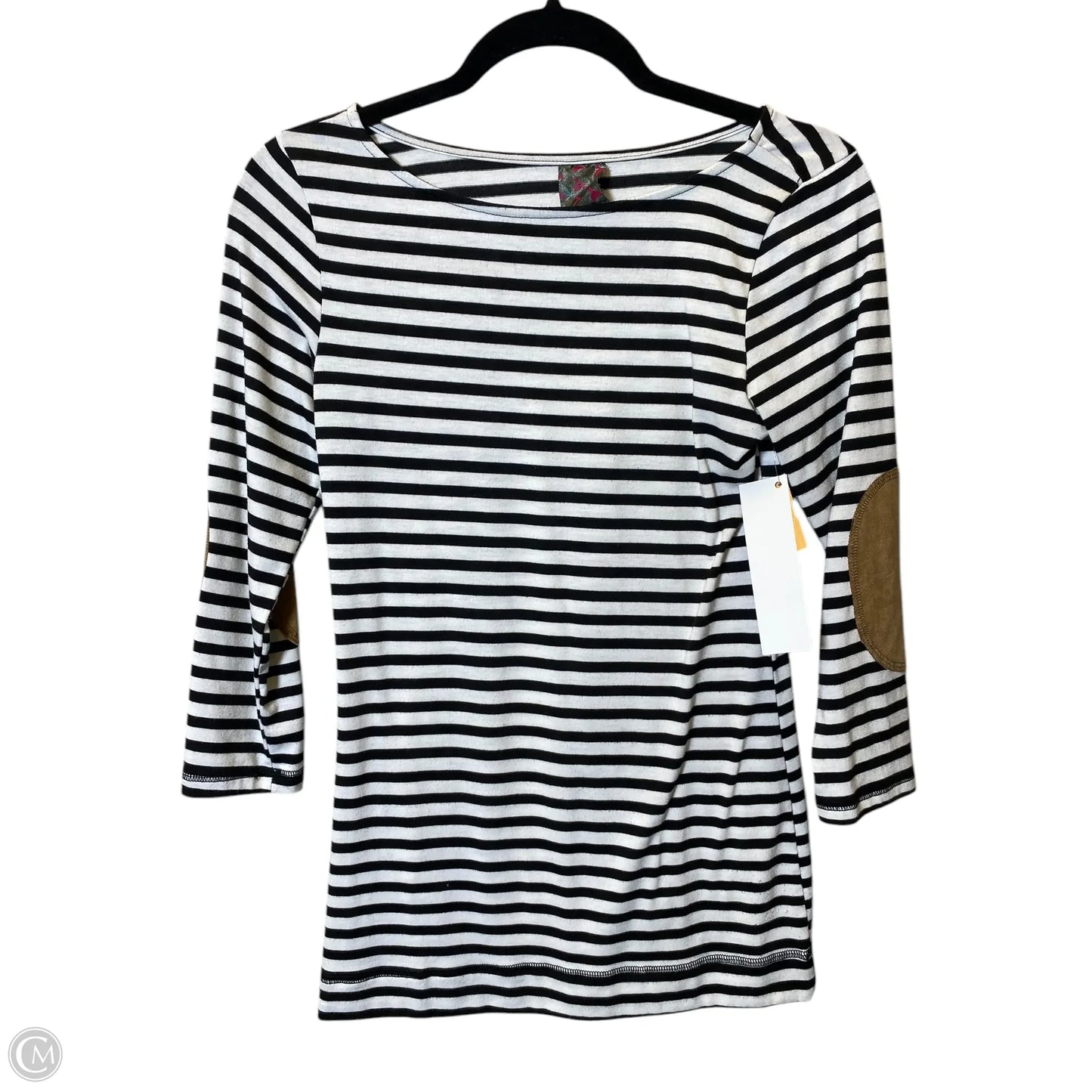 Top 3/4 Sleeve By Clothes Mentor In Striped Pattern, Size: S