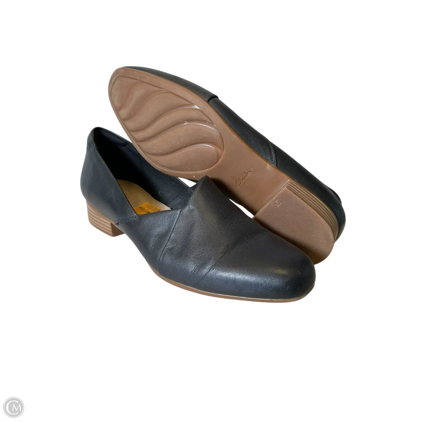 Shoes Flats By Clarks In Black, Size: 8.5