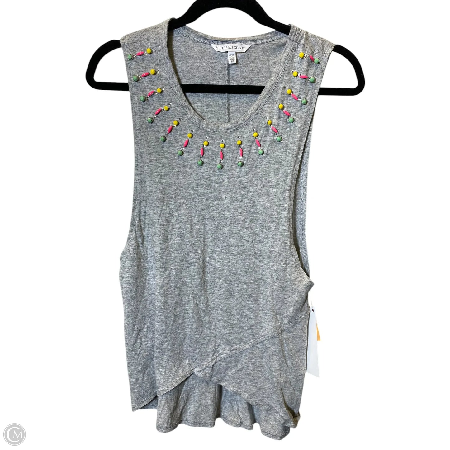 Top Sleeveless By Victorias Secret In Grey, Size: S