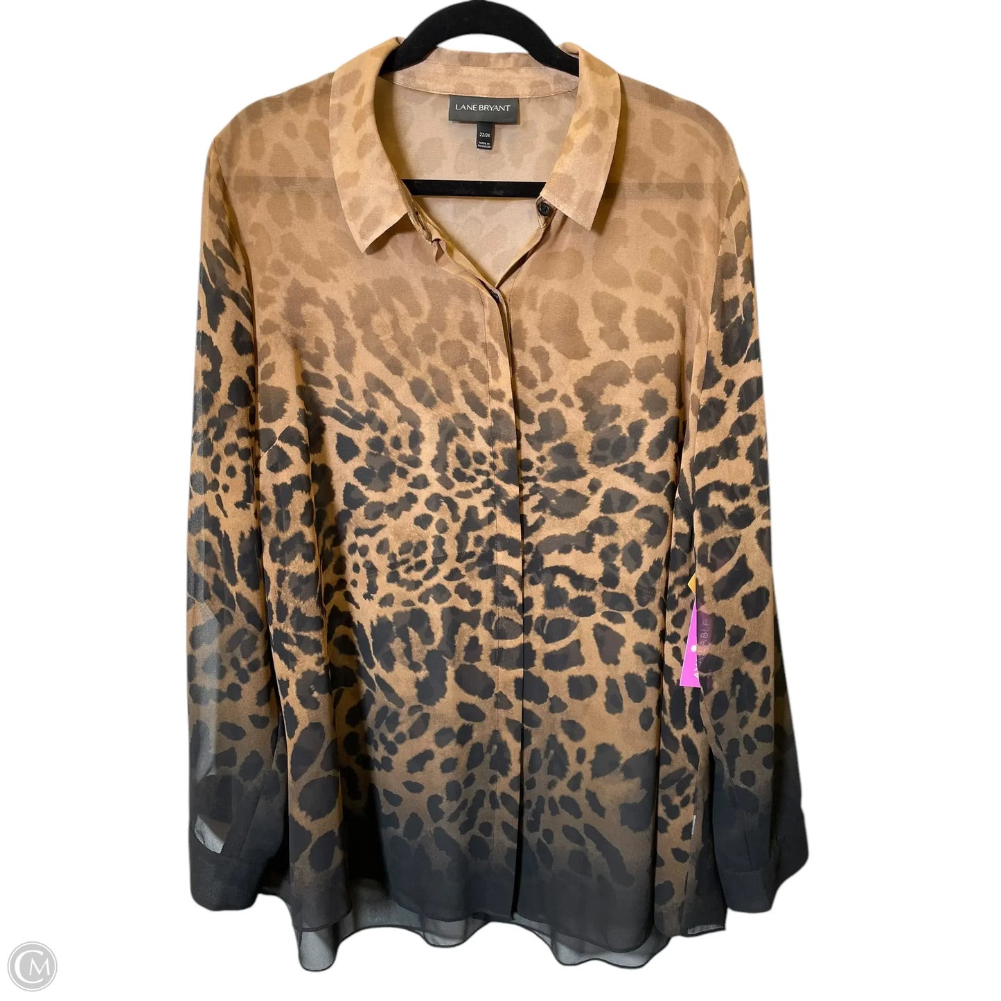 Top Long Sleeve By Lane Bryant In Animal Print, Size: 3x