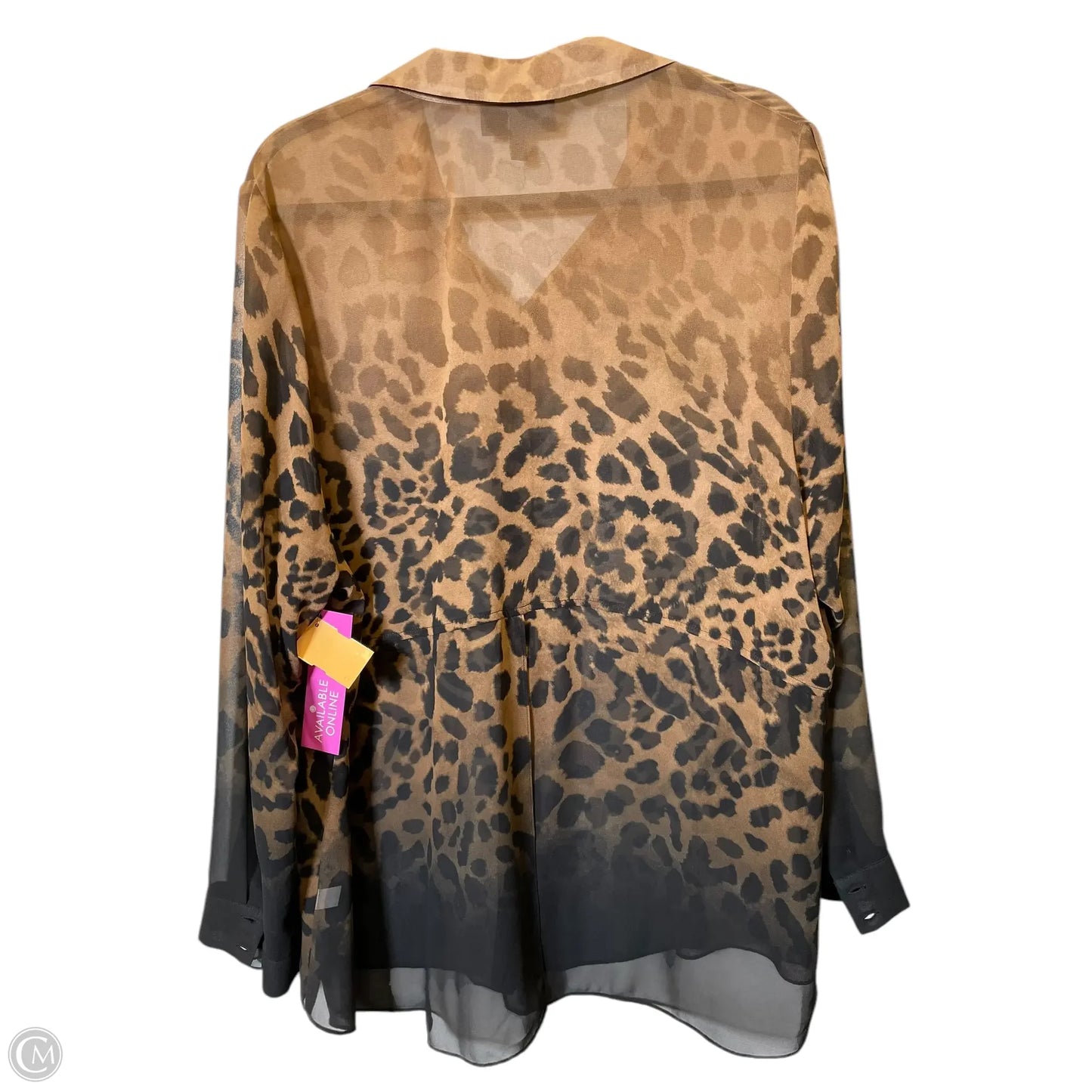 Top Long Sleeve By Lane Bryant In Animal Print, Size: 3x