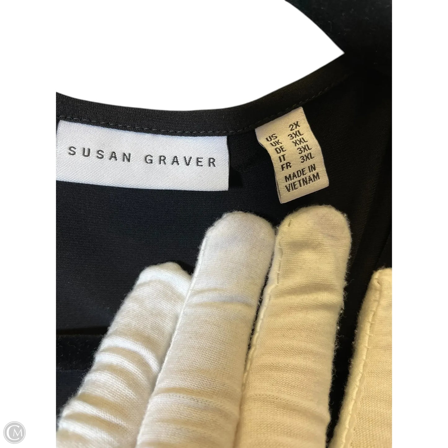 Cardigan By Susan Graver In Black, Size: 2x