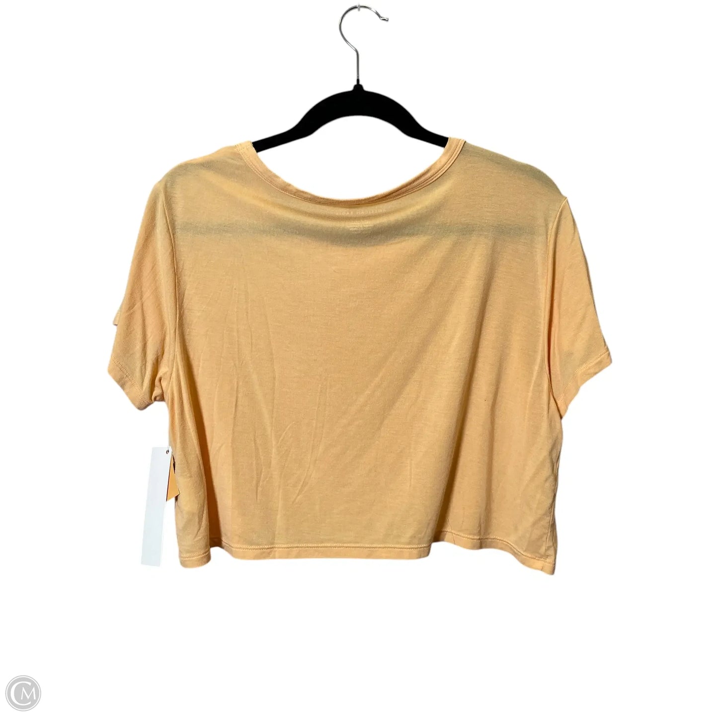 Top Short Sleeve By American Eagle In Orange, Size: M